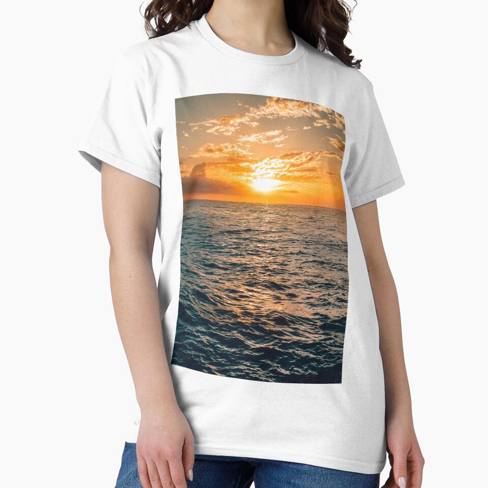 Summer Ocean Sunset Sky, Ocean Waves by newburyboutique