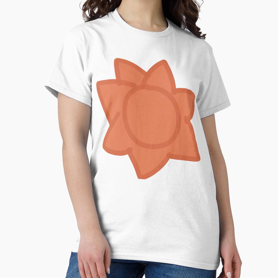 Cute Orange Sun Doodle - Hand Drawn Boho Aesthetic by YoThinIT