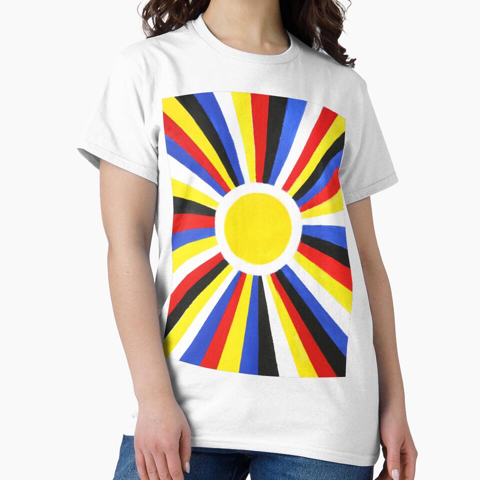 Sun Gazing | Red Yellow Blue by Kitslam Art