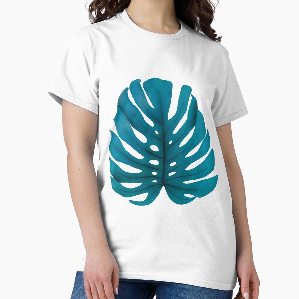 Blue Monstera Leaf by marta-maria