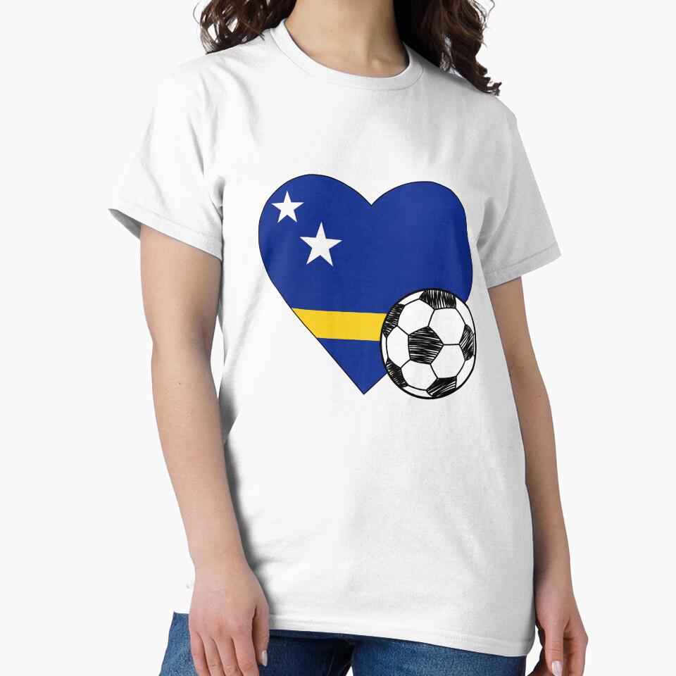 Curaçao Soccer Heart Design by FinalScoreClub