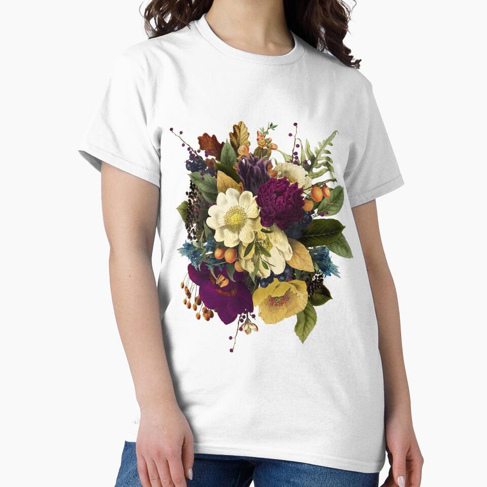 Moody Floral Bouquet - Dark Academia Botany Study Guide #1 by RecklessRosey
