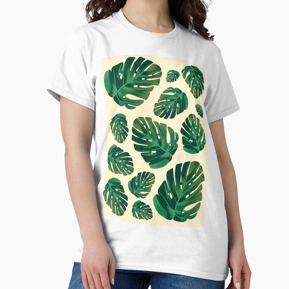 tropical leaves aesthetic print by shivanigautam
