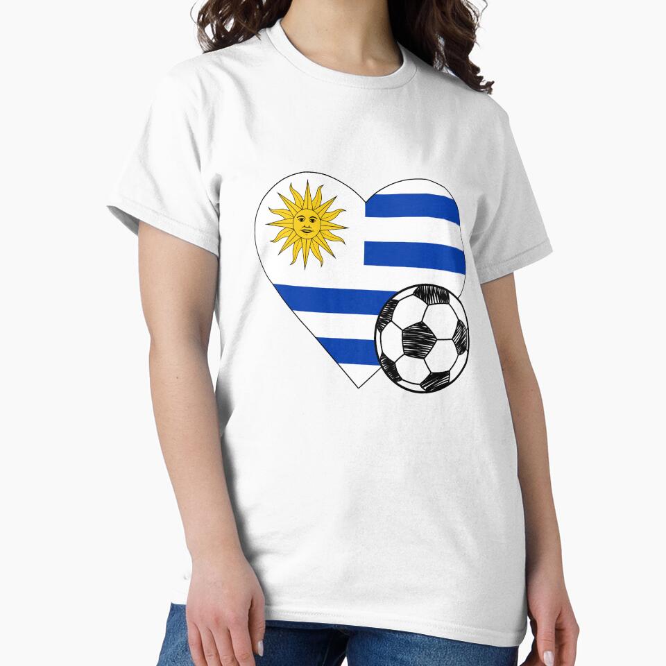 Uruguay Soccer Heart Design by FinalScoreClub
