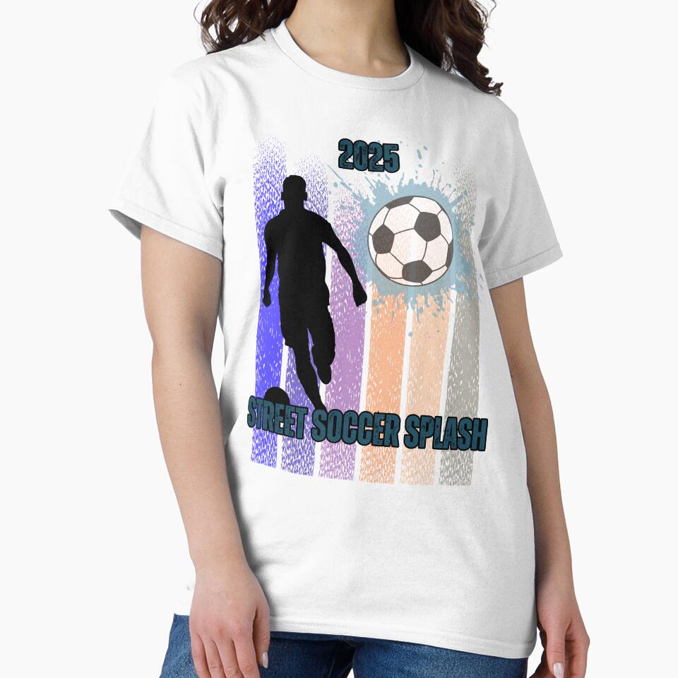 Street Soccer Splash – Retro Grunge Football Art by Mosaic by M
