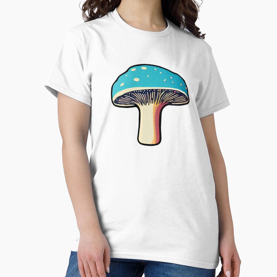 Blue retro mushroom by mzchu