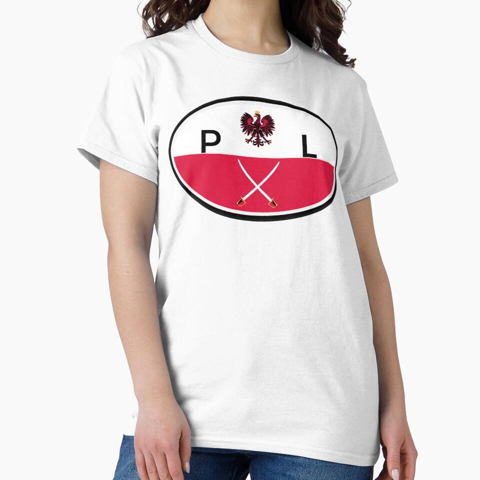 poland flag oval polish eagle by GlobalPrintArt