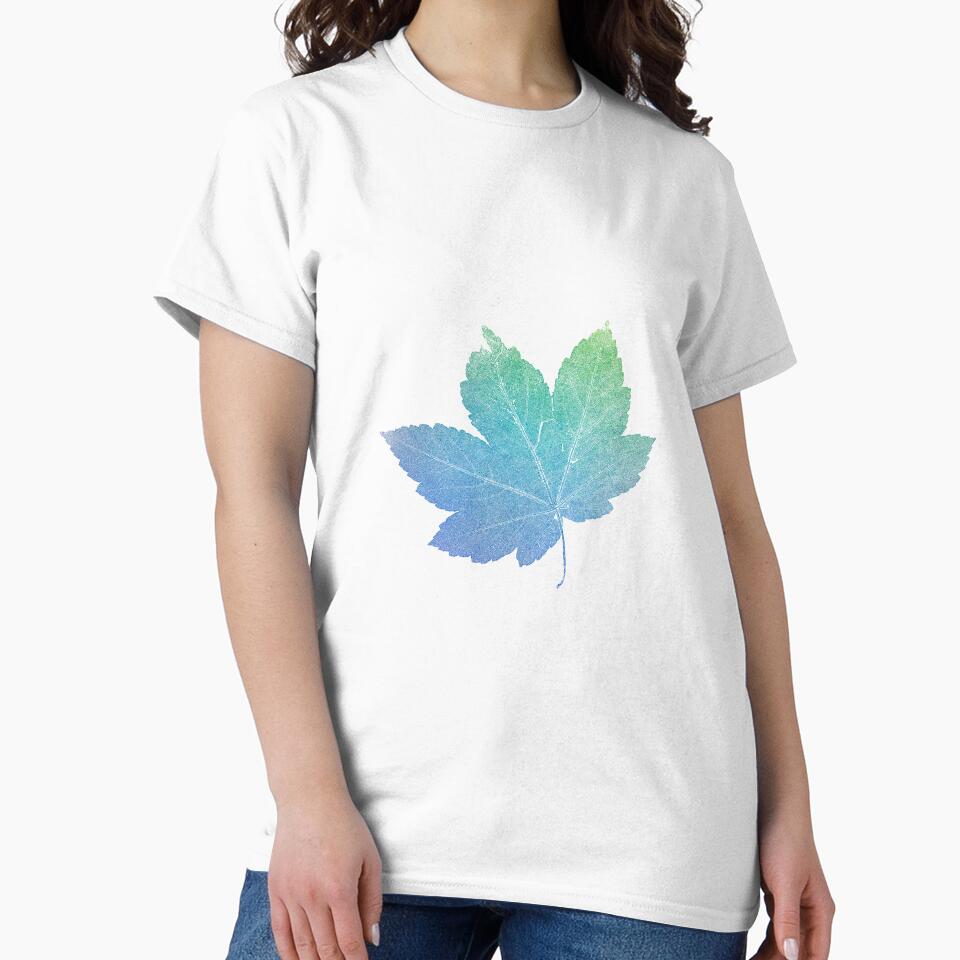 colorfull skeleton Leaf blue by imfine