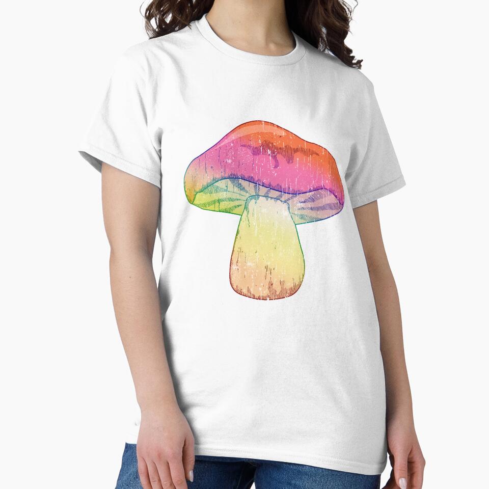 colorful, tie-dye mushroom by theglaze