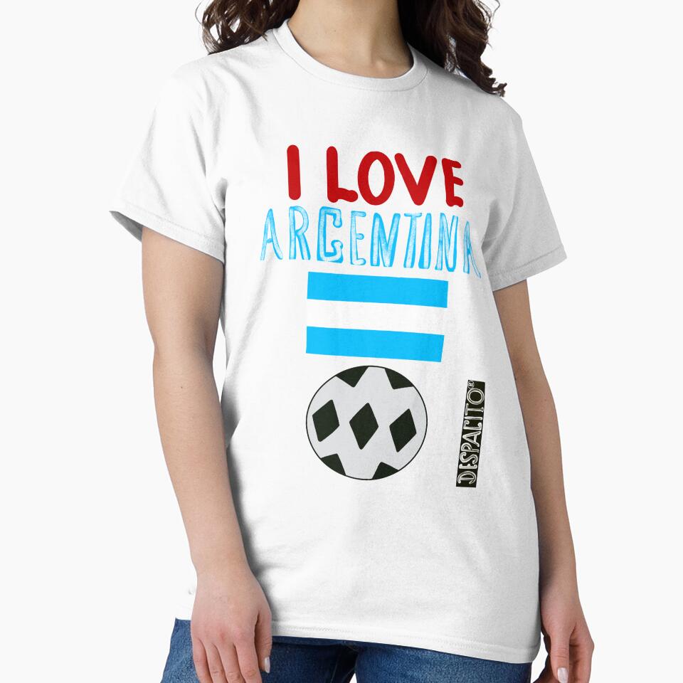 Despacito® I Love Argentina Flag Soccer Ball Futbol by DespacitoBrand