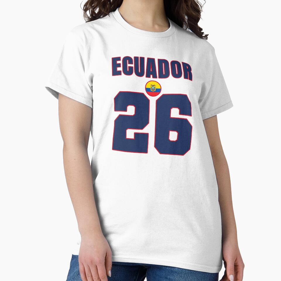 Ecuador 26 Football Shirt Style Design – Ecuador National Team Apparel by The Hairy Melon