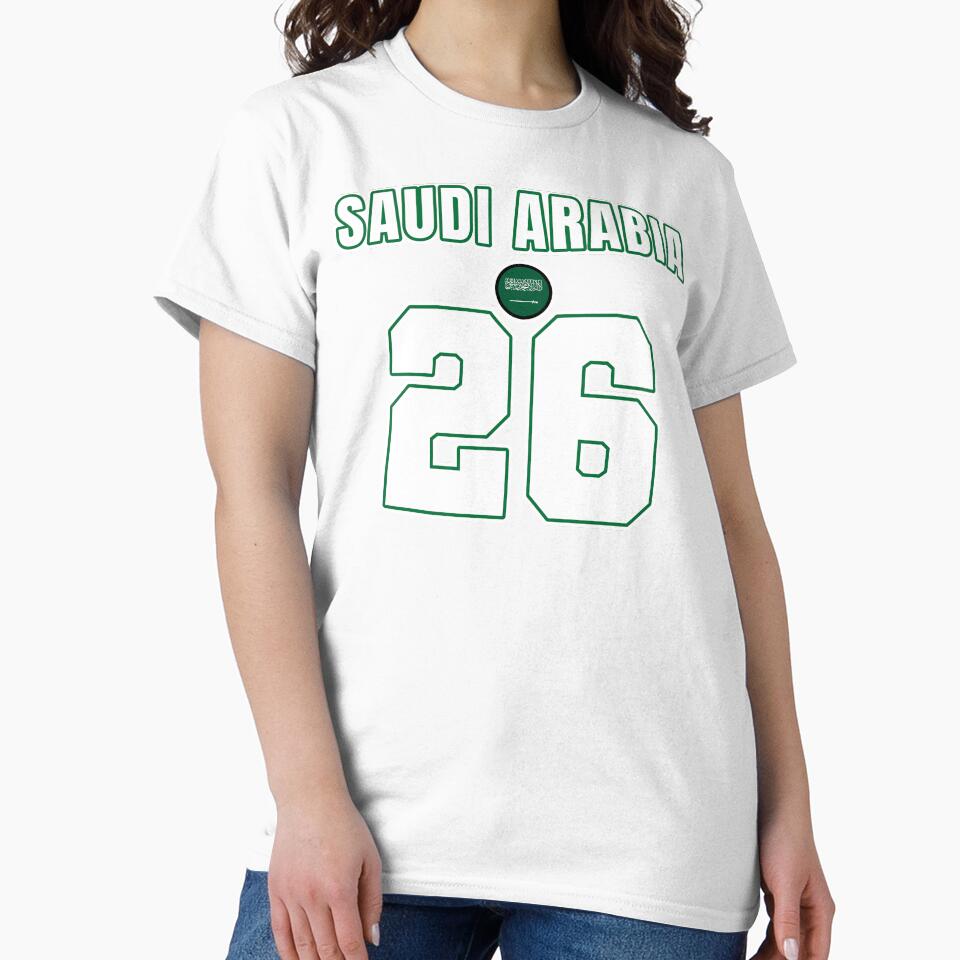 Saudi Arabia 26 Football Shirt Style Design – Saudi Arabia National Team Apparel by The Hairy Melon
