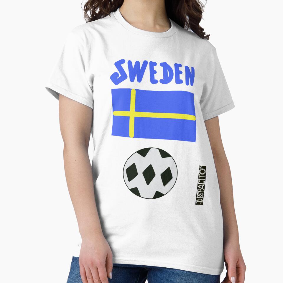 Despacito® Sweden Flag Black White Ball Design Text by DespacitoBrand