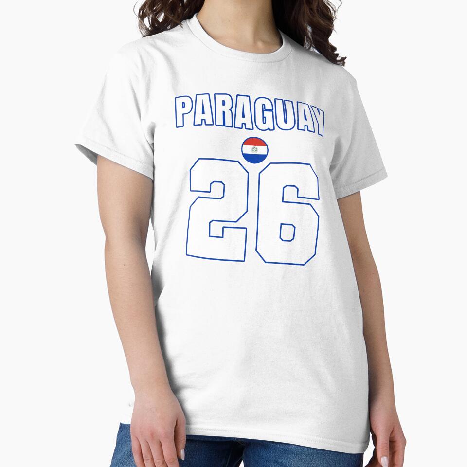 Paraguay 26 Football Shirt Style Design – Paraguay National Team Apparel by The Hairy Melon