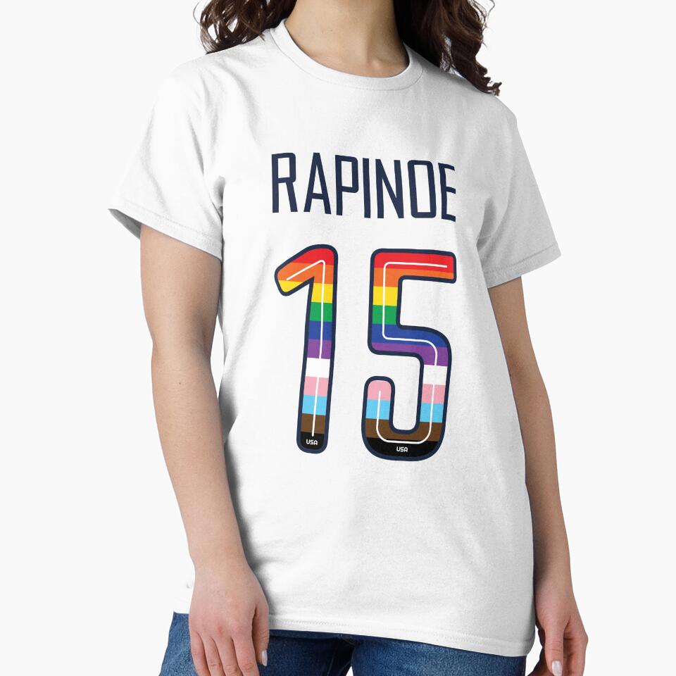 Megan Rapinoe 15 / USWNT / Rapinoe Pride Jersey Style by elopez1755