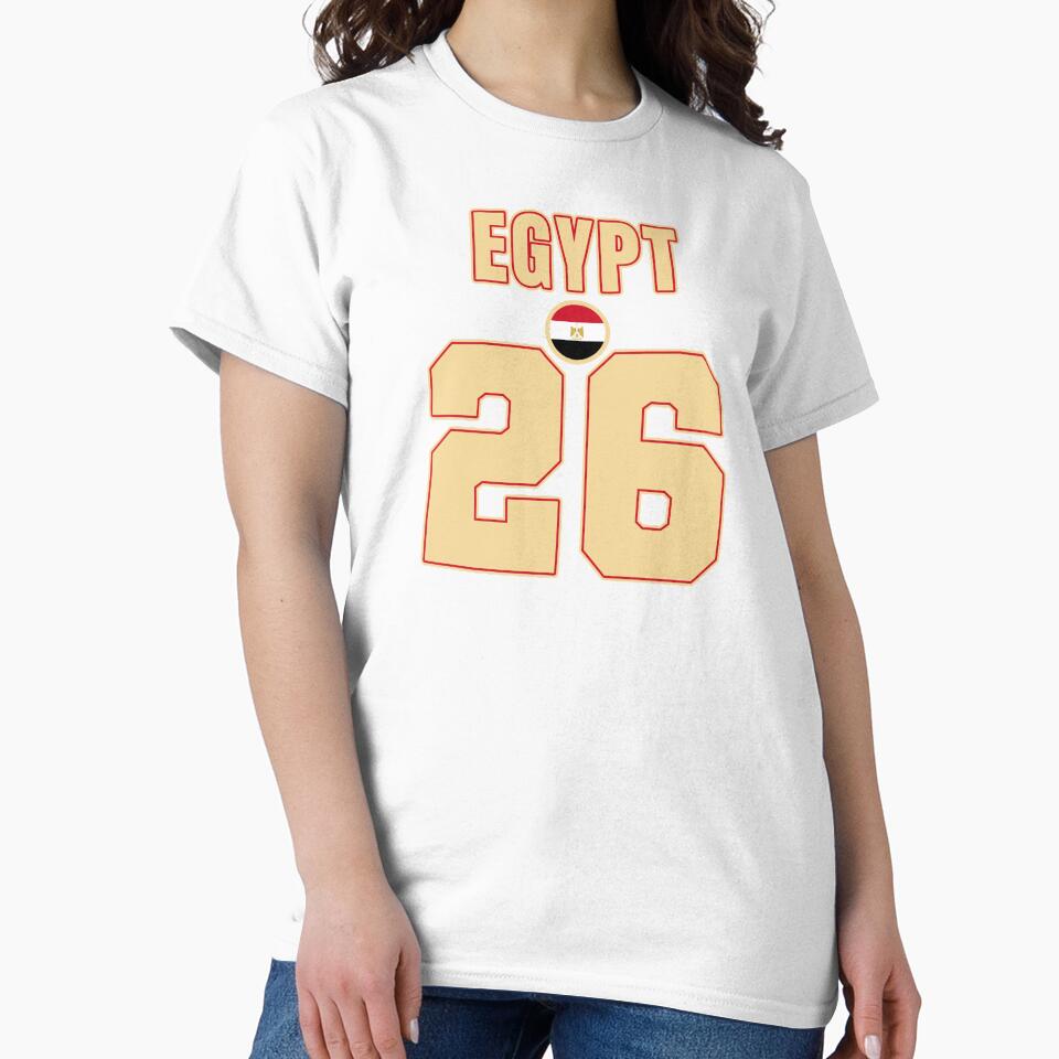 Egypt 26 Football Shirt Style Design – Egypt National Team Apparel by The Hairy Melon