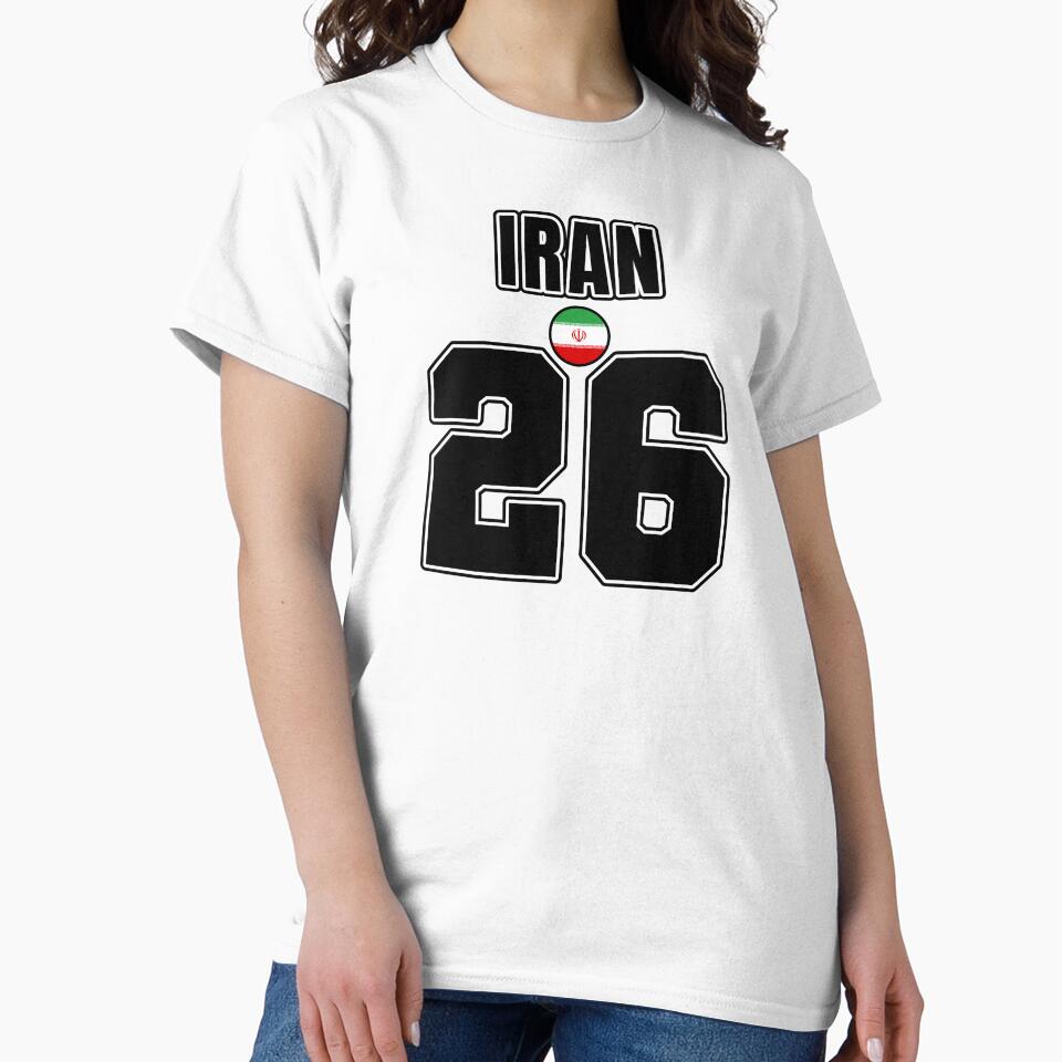 Iran 26 Football Shirt Style Design – Iran National Team Apparel by The Hairy Melon