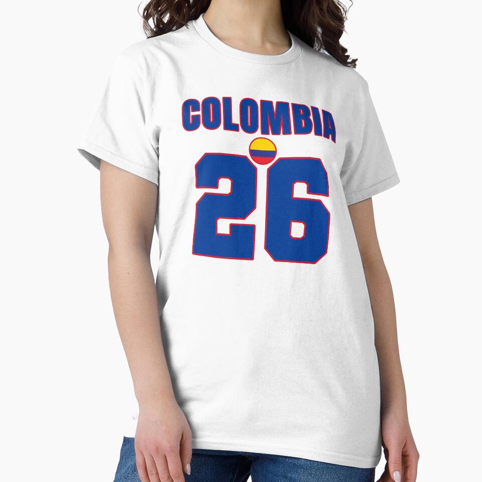 Colombia 26 Football Shirt Style Design – Colombia National Team Apparel by The Hairy Melon