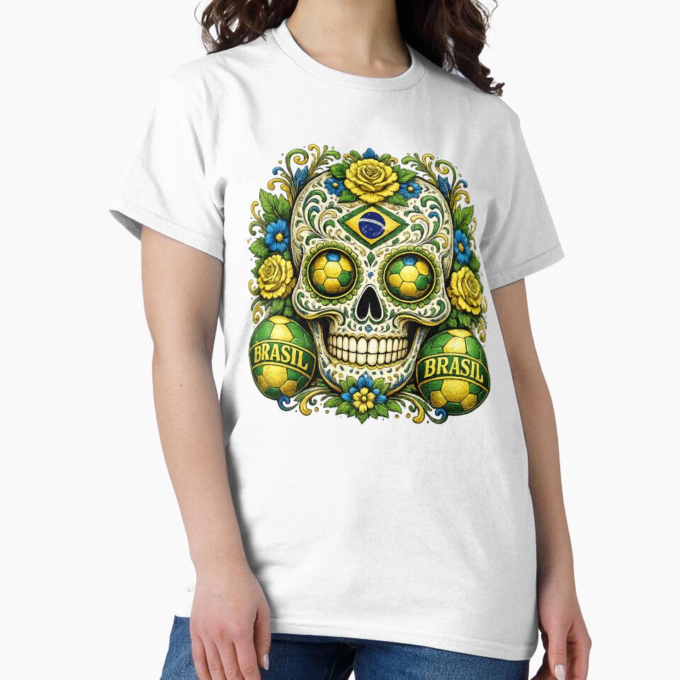 Brazil Soccer Skull by ShadowLabStudio
