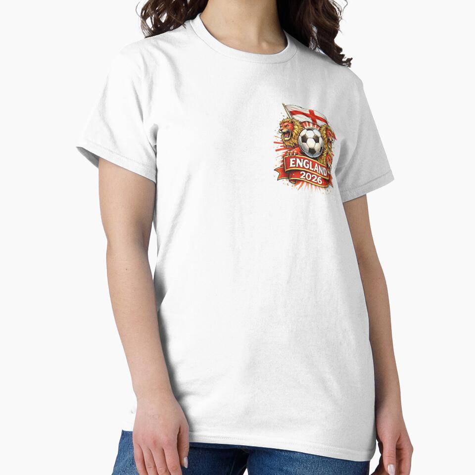 England 2026 vintage three lions fan shirt by ZEBBEDE - Minimal Streetwear