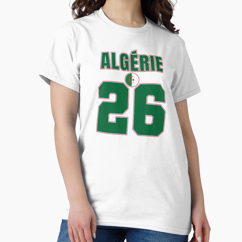 Algeria 26 Football Shirt Style Design – Algeria National Team Apparel by The Hairy Melon