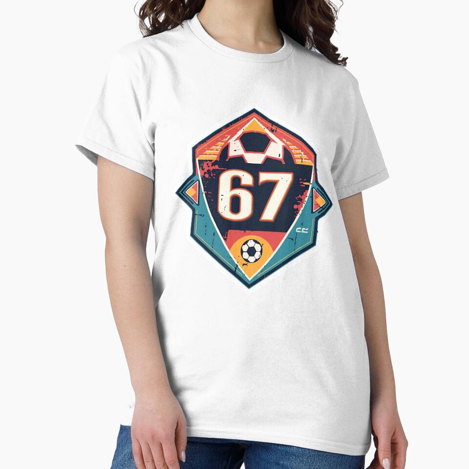 Retro 67 Sunrise Soccer Badge by PixelKickr
