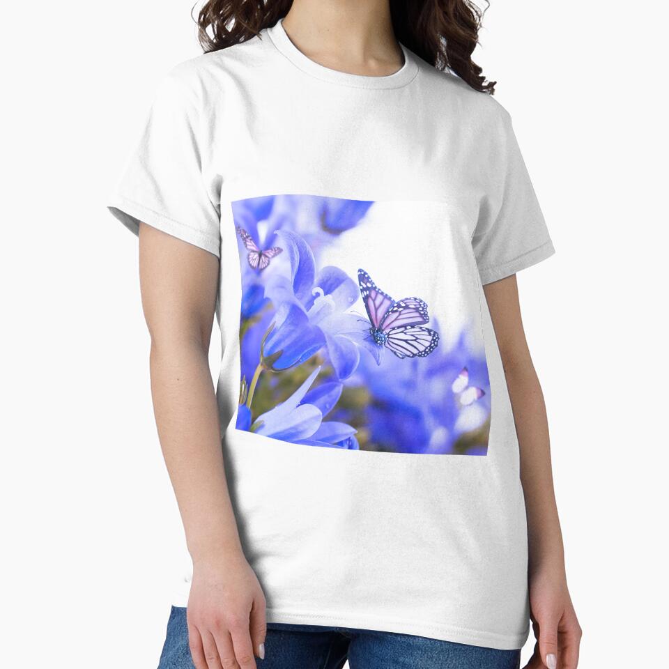 Pretty Blue Floral Merchandise by cindyfordyce