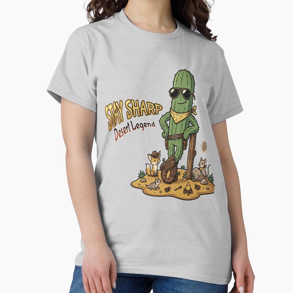 Stay Sharp Desert Legend Cowboy Cactus Mascot by AmazingEG