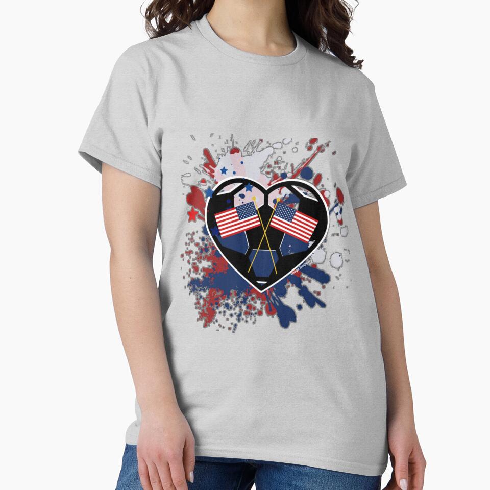 USA Flags Soccer Heart by artbyomega