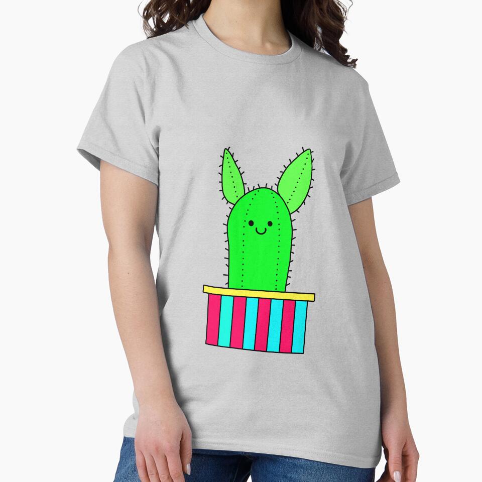Cute Cactus Design #18: Smiling Pointy Ear Cactus by DreamCactus