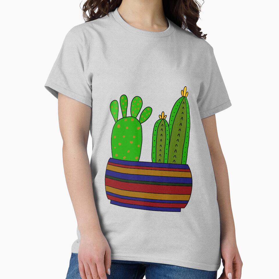 Cute Cactus Design #99: Enough Room For 2 Types Of Cacti by DreamCactus