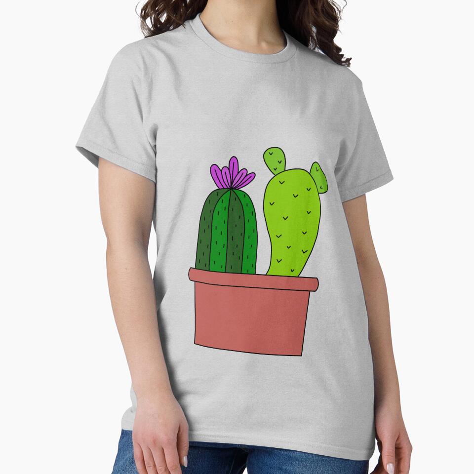 Cute Cactus Design #72: 2 Types Of Cactuses Sharing 1 Pot by DreamCactus