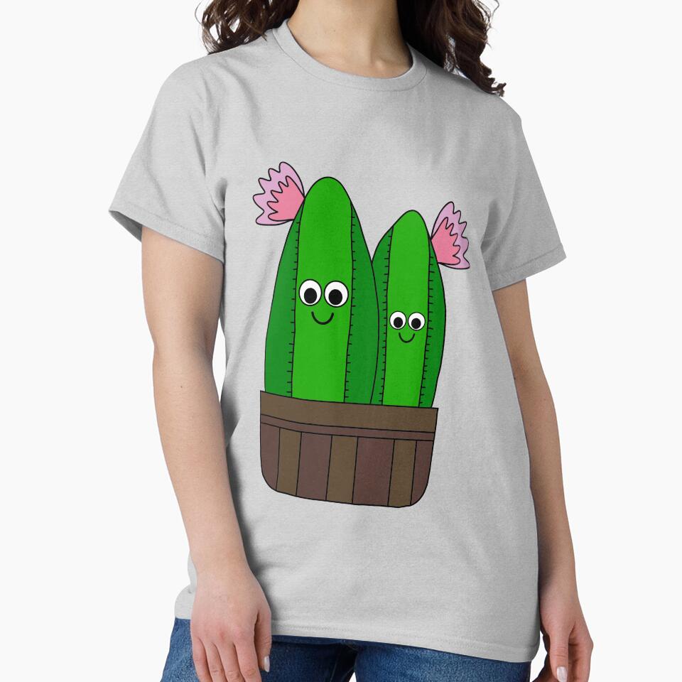 Cute Cactus Design #198: Cacti Cuties In A Basket by DreamCactus