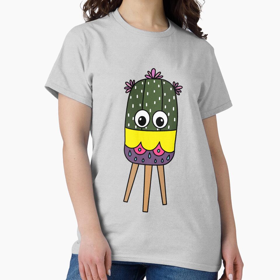 Cute Cactus Design #333: Cute Cactus In A Nice Planter by DreamCactus