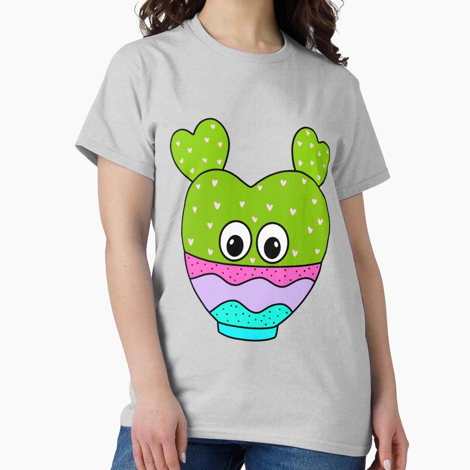 Cute Cactus Design #340: Hearty Cactus In Cute Bowl by DreamCactus