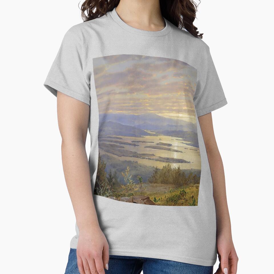 Sunset painting, Sunset Artwork, Lake Squam from Red Hill by danaJG