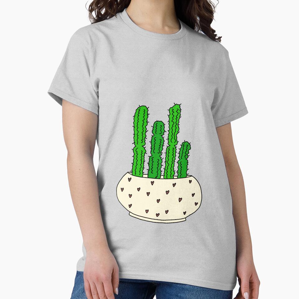Cute Cactus Design #62: Heart Pot Cacti by DreamCactus
