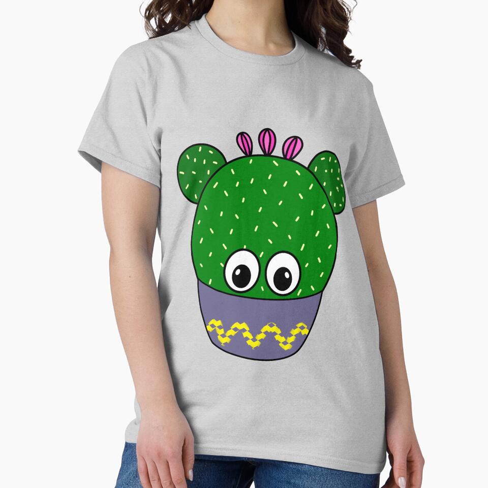 Cute Cactus Design #339: Cute Round Cactus In A Bowl by DreamCactus