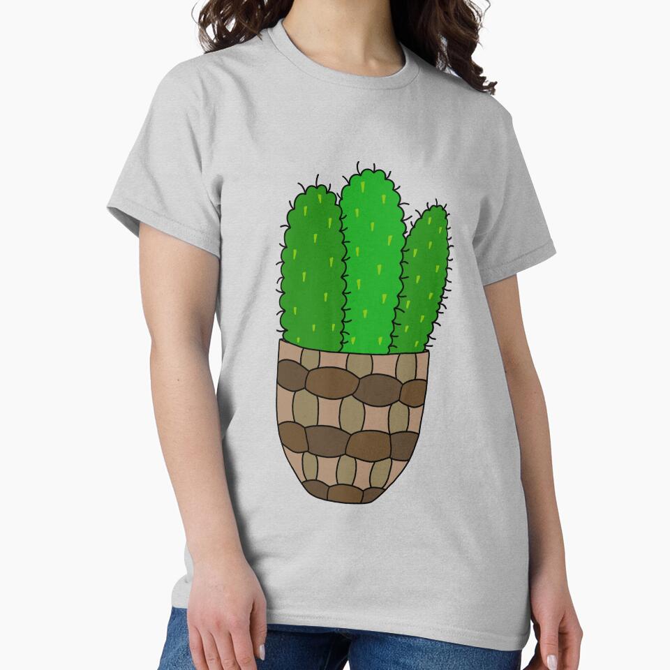 Cute Cactus Design #153: Mexican Pincushion Cactus In A Basket Pot by DreamCactus