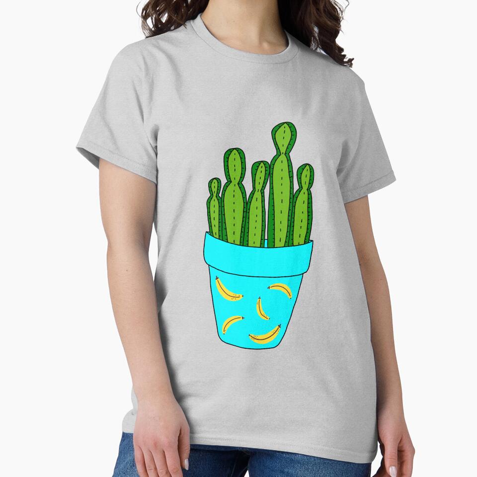 Cute Cactus Design #36: Banana Pot Cactus by DreamCactus