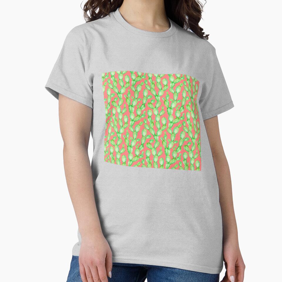 Cactus Print on Dusty Pink by SoNifty