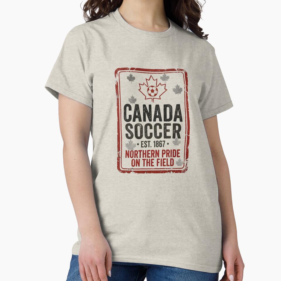 Canada Soccer Est 1867 Northern Pride On The Field by laughingshirts