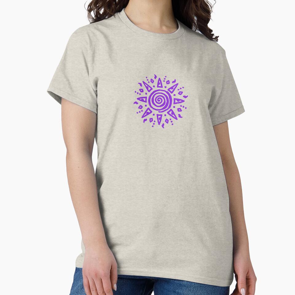 Purple spiral sun by SpannerDesigns