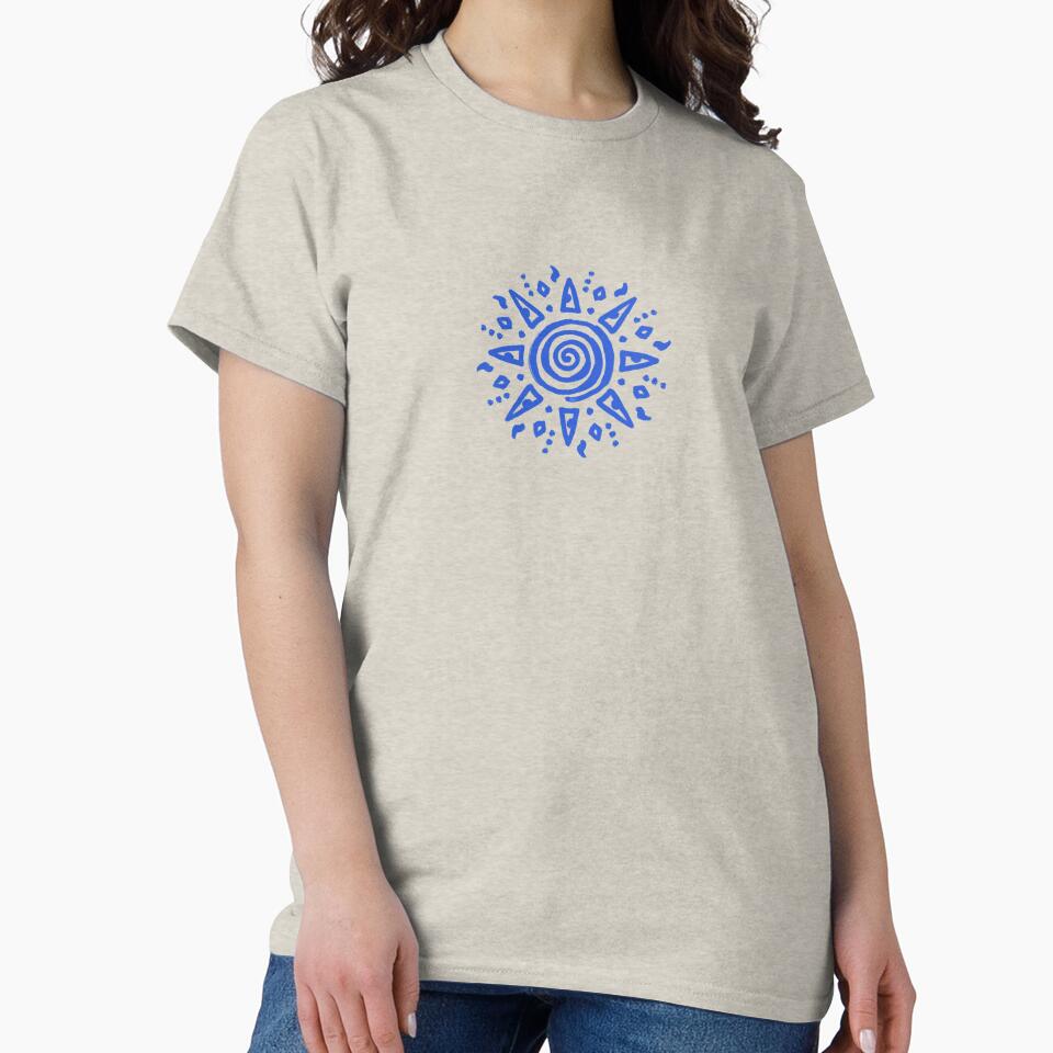 Blue Spiral Sun by SpannerDesigns