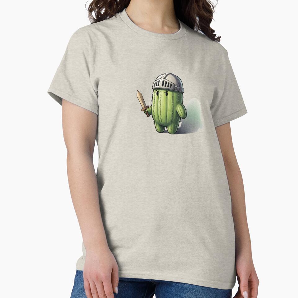 Cute Knight Cactus Character by MellowMoodLab