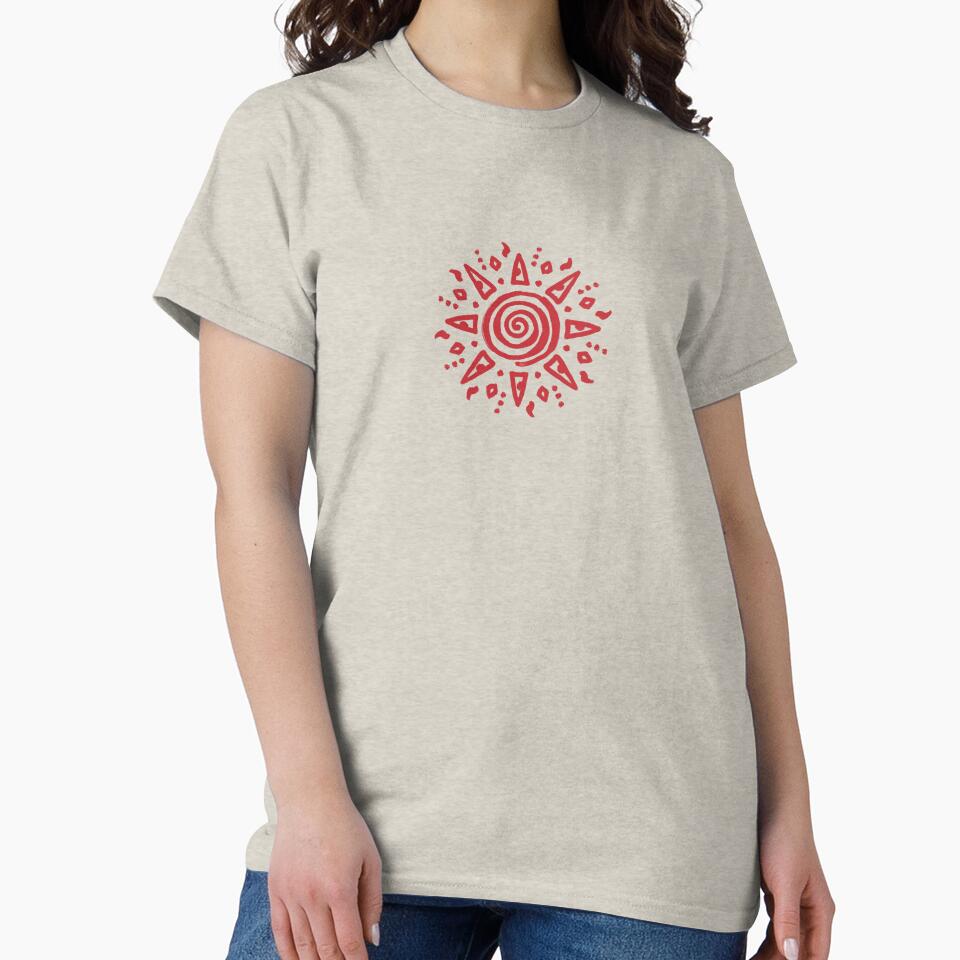 Red Spiral Sun by SpannerDesigns