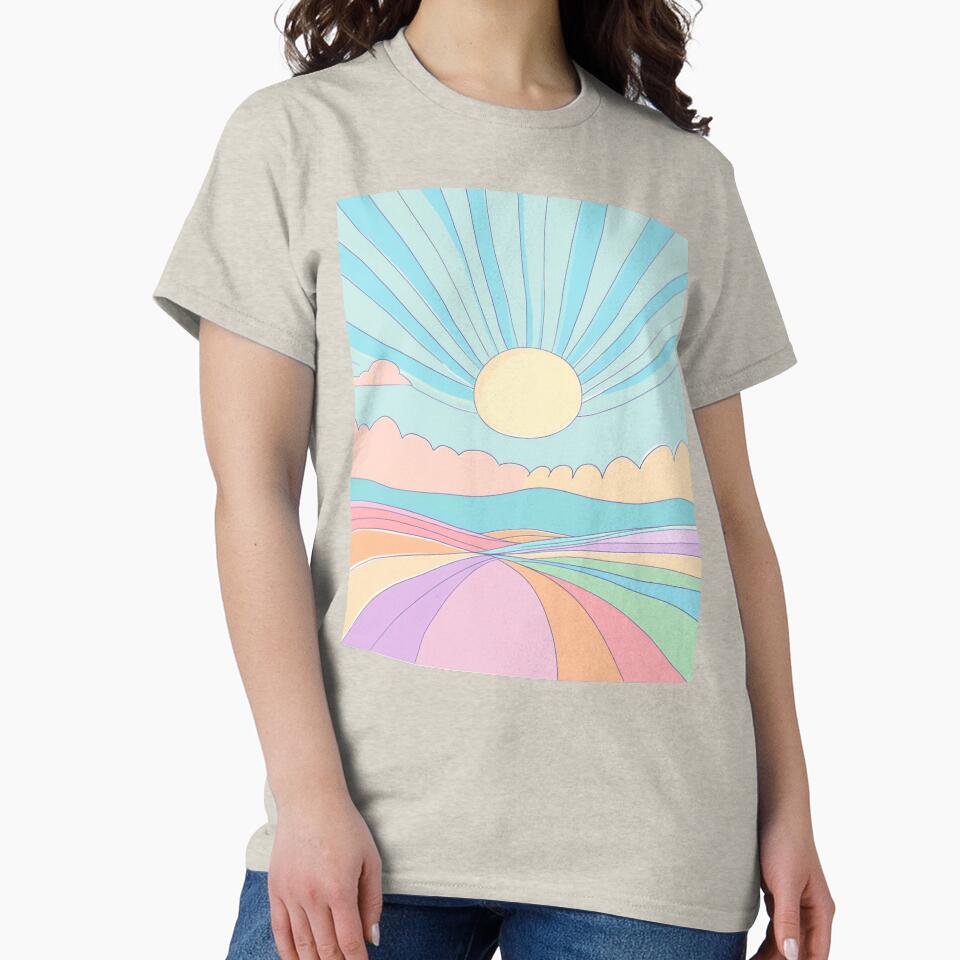 Happy Sun Funny Abstract Pastel by anettfaye