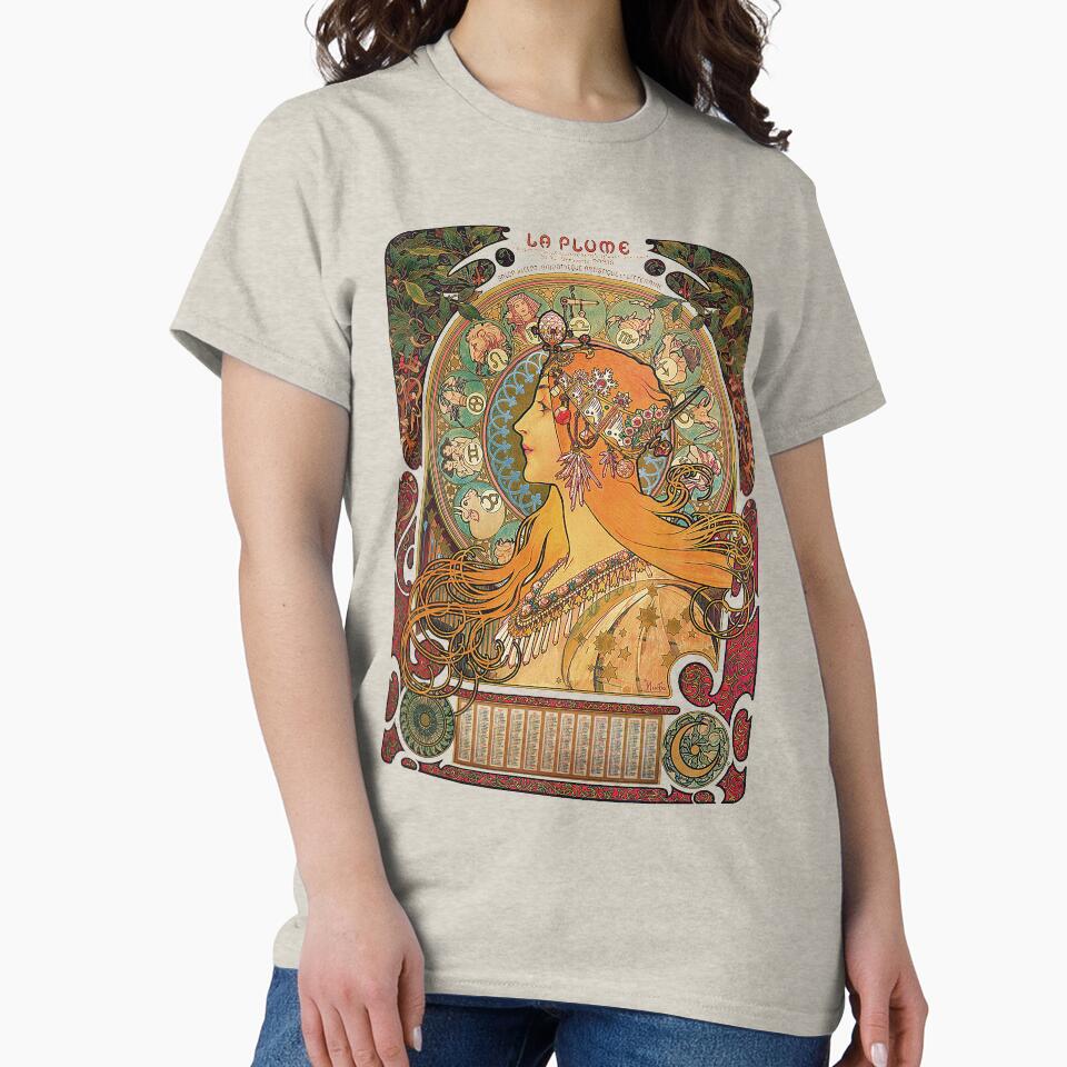 HD. Zodiac (Original version), by Alphonse Mucha (1896) ORIGINAL COLORS by MINDTHECHERRY