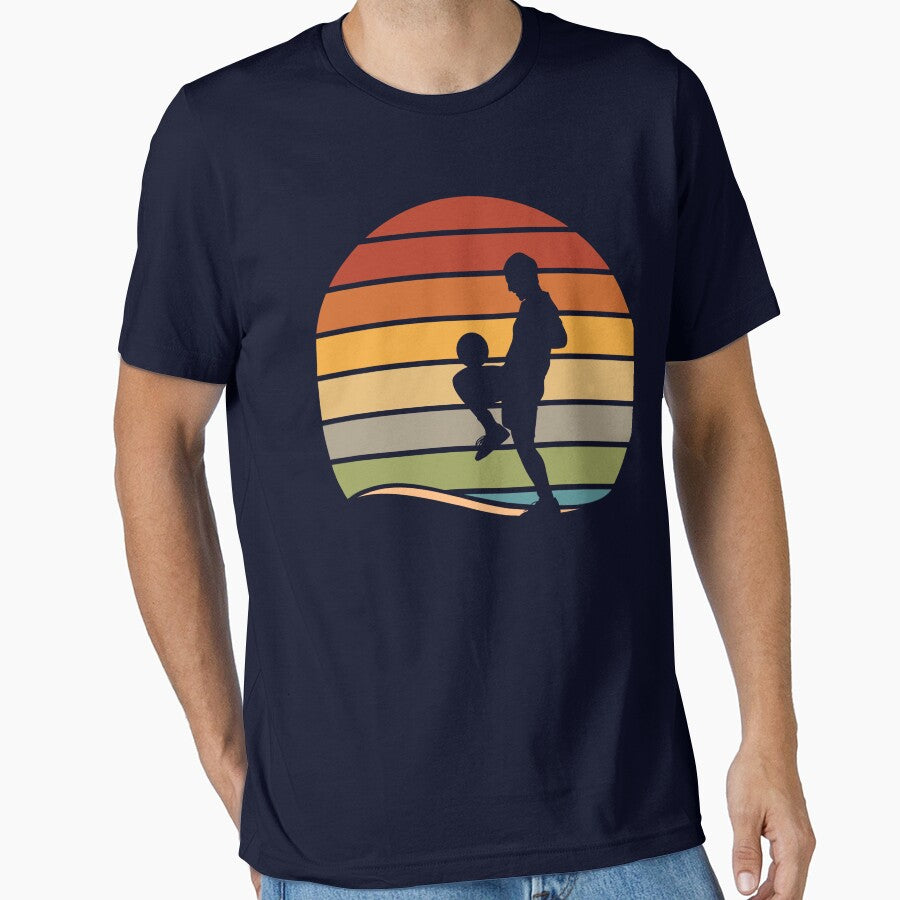 Retro Vintage Soccer Player Sunset Graphic #p72 by EllaCarrollEC