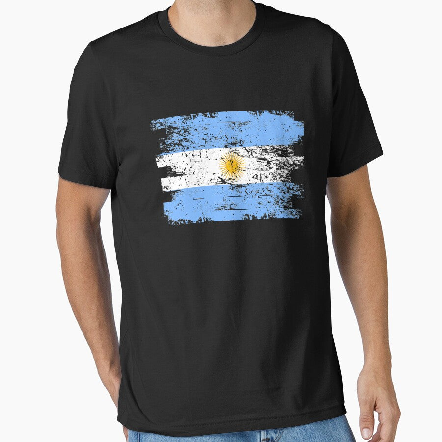 Argentina Flag Gift Country Patriotic Travel Shirt Americas Light by threadsmonkey